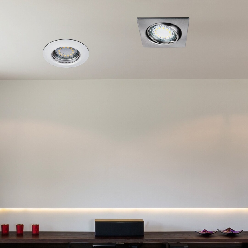 Rabalux - CONJUNTO 3xLED Iluminação embutida 3xGU10/3W/230V IP40