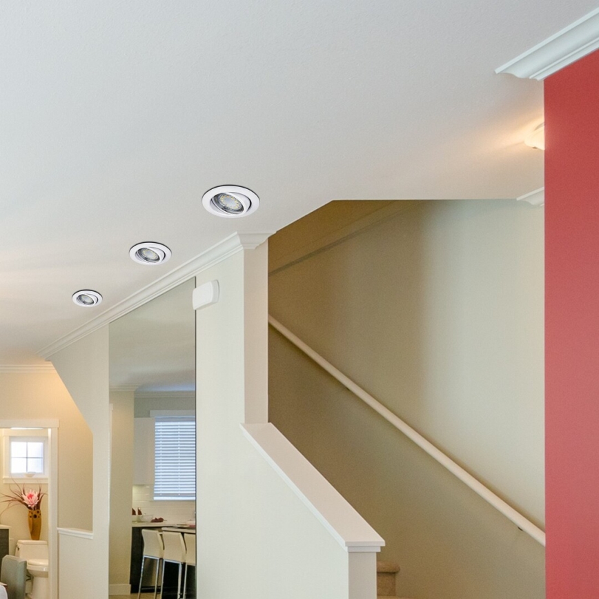 Rabalux - CONJUNTO 3xLED Iluminação embutida 3xGU10/3W/230V IP40