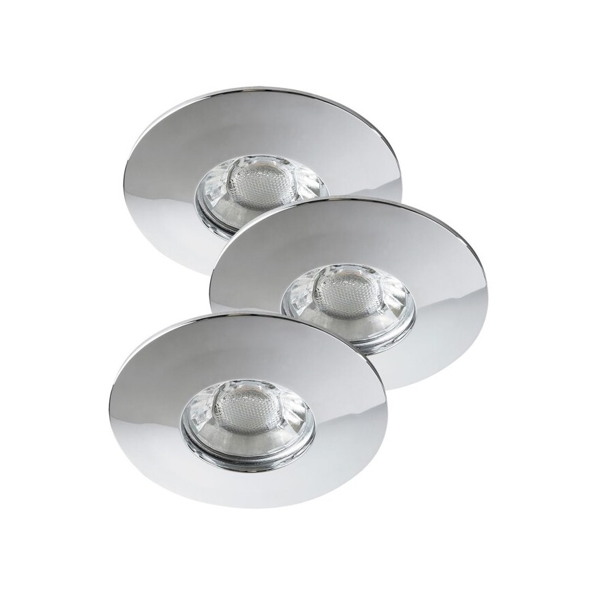 Rabalux - CONJUNTO 3xLED Foco de encastrar de casa de banho 3xLED/4W/230V IP44