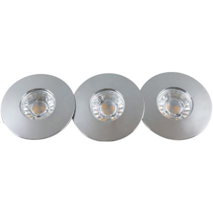 Rabalux - CONJUNTO 3xLED Foco de encastrar de casa de banho 3xLED/4W/230V IP44