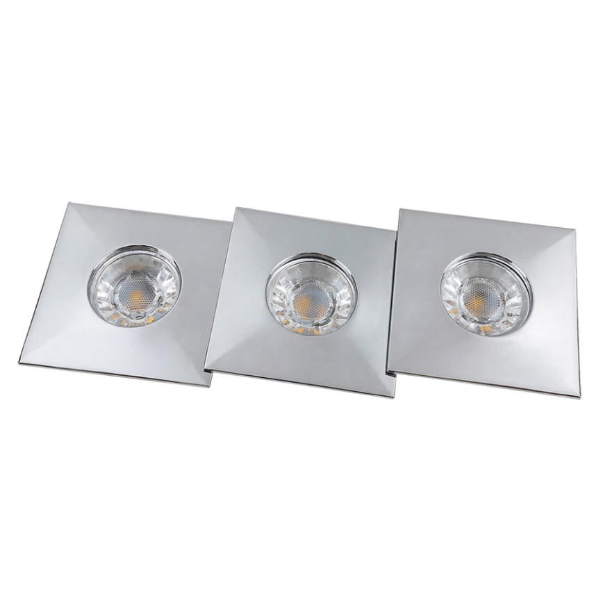 Rabalux - CONJUNTO 3xLED Foco de encastrar de casa de banho 3xLED/4W/230V IP44
