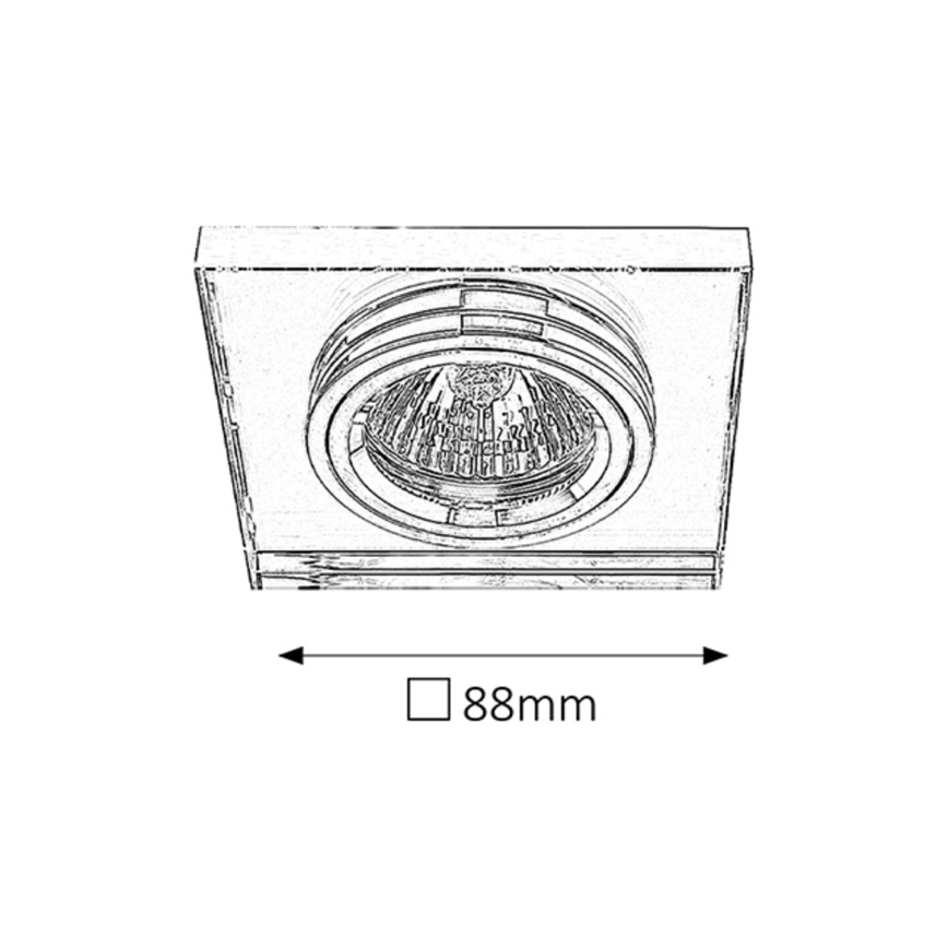 Rabalux - Foco de encastrar 1xGU5,3/50W/12V