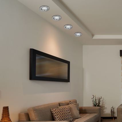 Rabalux - CONJUNTO 3xLED Iluminação embutida 3xGU10/3W/230V IP40