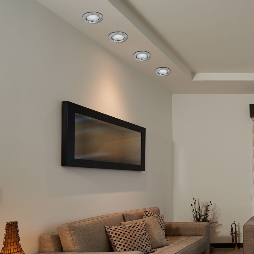 Rabalux - CONJUNTO 3xLED Iluminação embutida 3xGU10/3W/230V IP40
