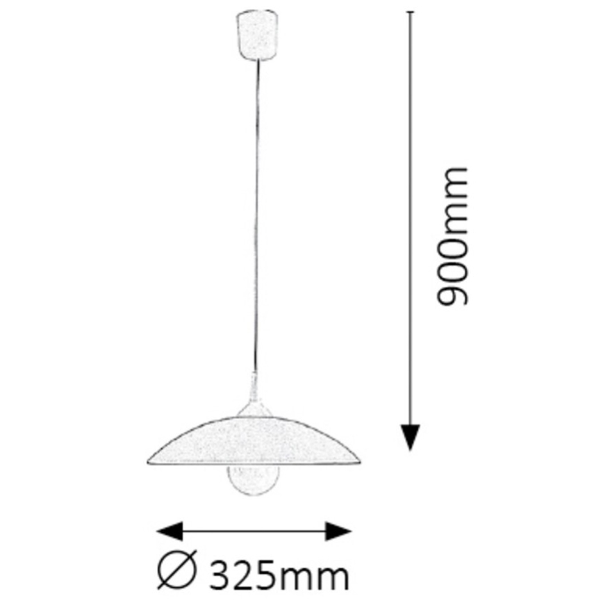 Rabalux - Candelabro 1xE27/60W/230V vermelho