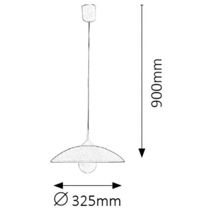 Rabalux - Candelabro 1xE27/60W/230V cinzento