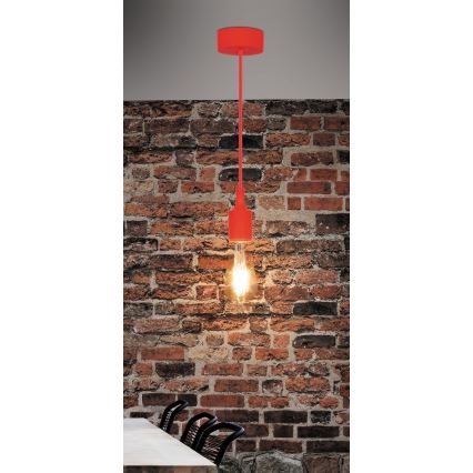 Rabalux - Luz pendente E27/40W vermelho