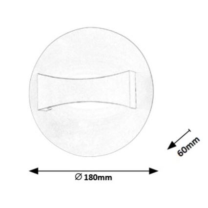Rabalux - Luz de parede LED LED/6W/230V