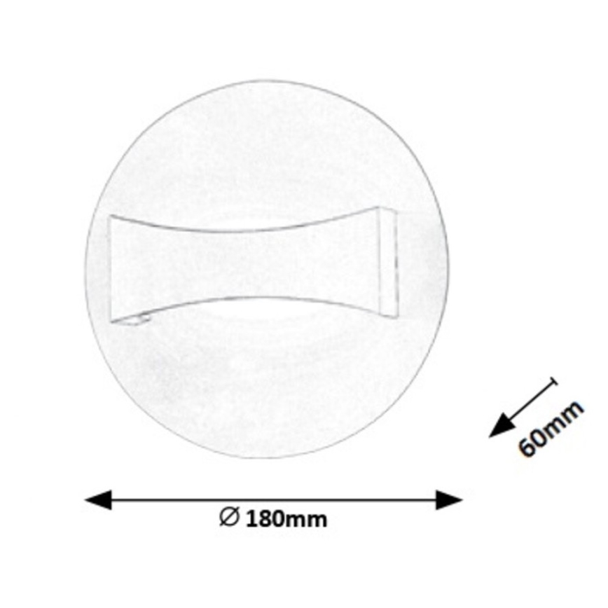 Rabalux - Luz de parede LED LED/6W/230V