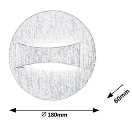 Rabalux - Luz de parede LED LED/6W/230V