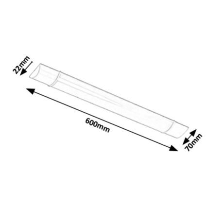 Rabalux - Luz de fundo de armário de cozinha LED LED/20W/230V