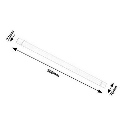 Rabalux - Luz de fundo de armário de cozinha LED LED/30W/230V