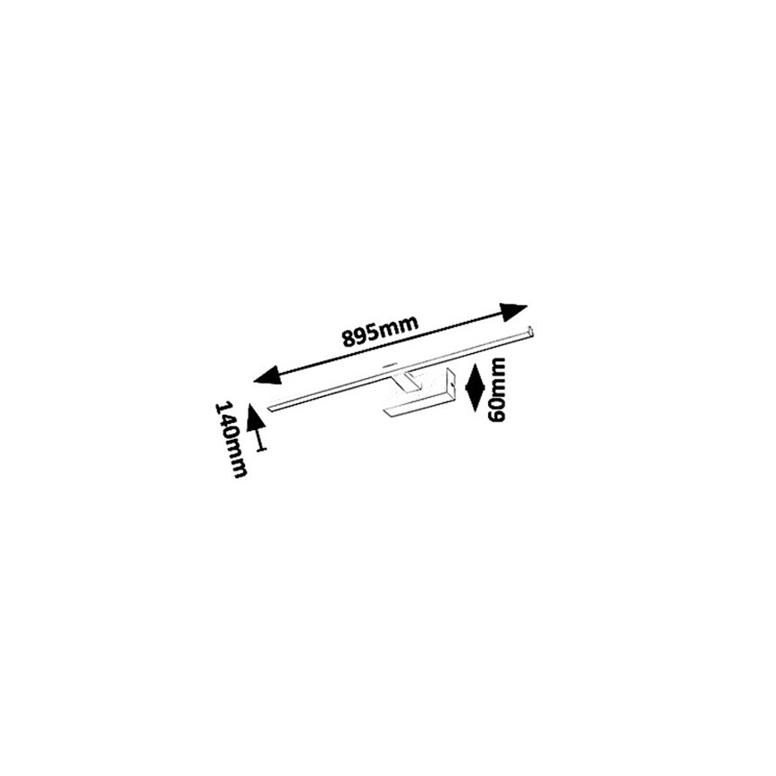 Rabalux 1464 - Luz de espelho de casa de banho LED ALBINA LED/18W/230V IP23