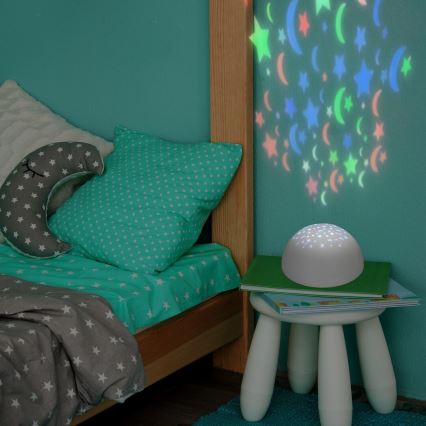 Rabalux - Iluminação noturna LED RGB LED/0,5W/3xAA