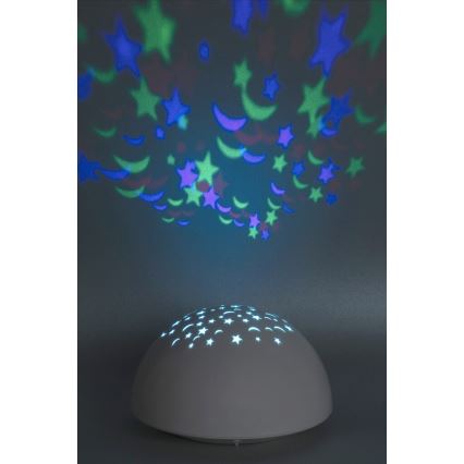 Rabalux - Iluminação noturna LED RGB LED/0,5W/3xAA