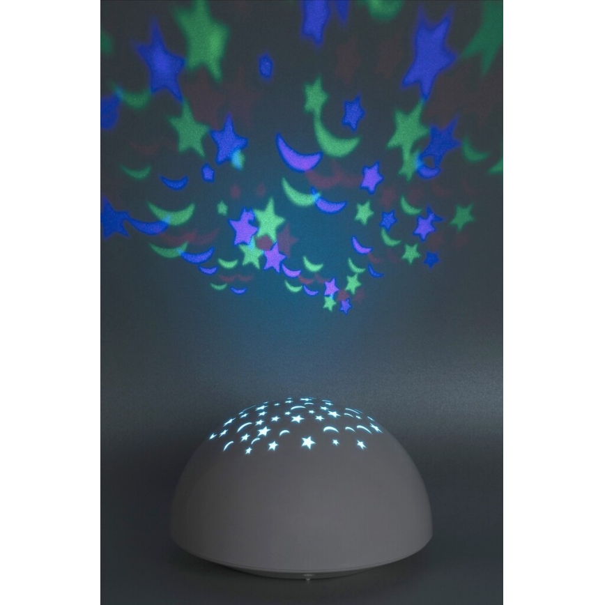 Rabalux - Iluminação noturna LED RGB LED/0,5W/3xAA