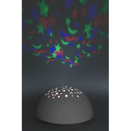 Rabalux - Iluminação noturna LED RGB LED/0,5W/3xAA