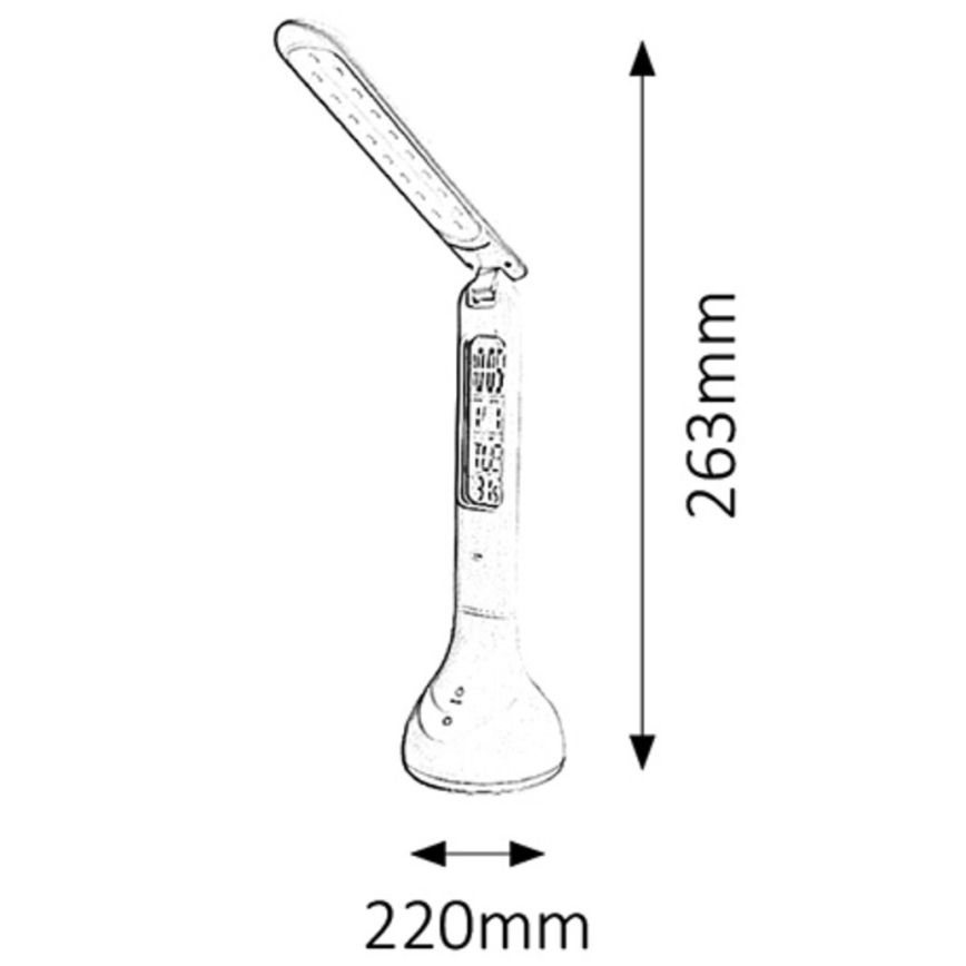 Rabalux - Candeeiro de mesa LED LED/4W/USB