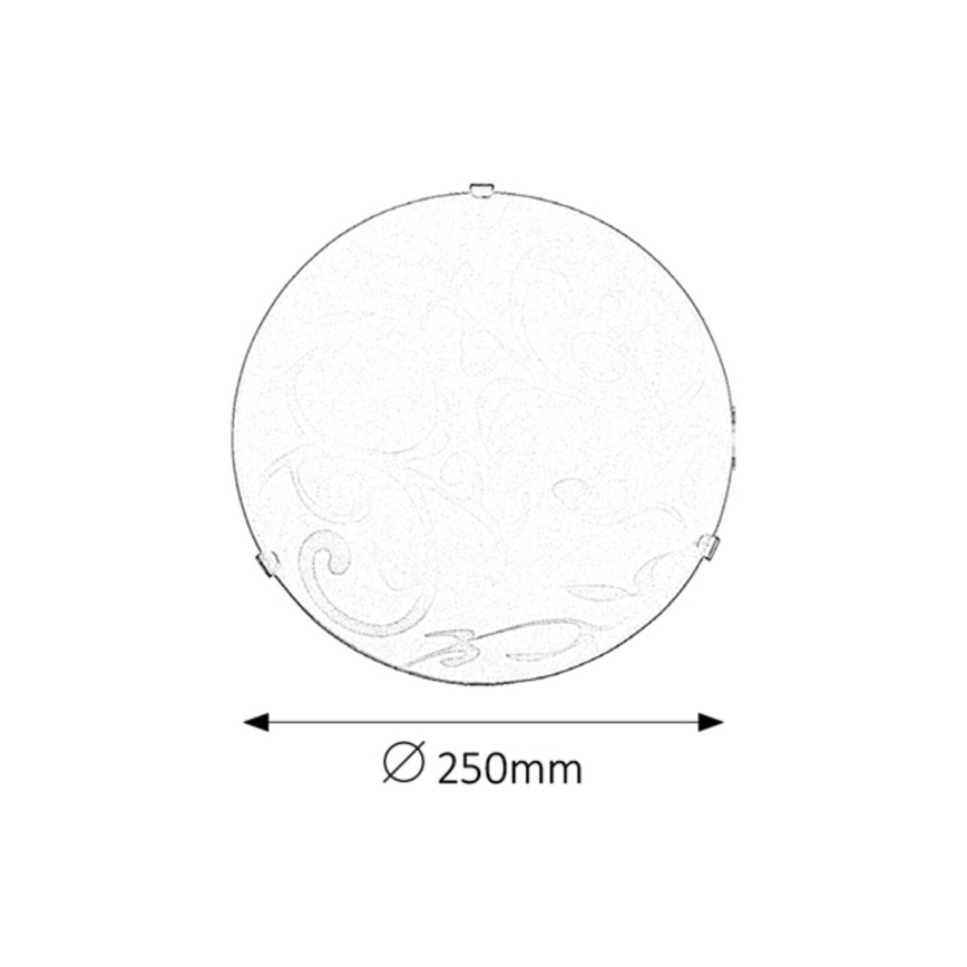 Rabalux - Luz de teto 1xE27/60W/230V