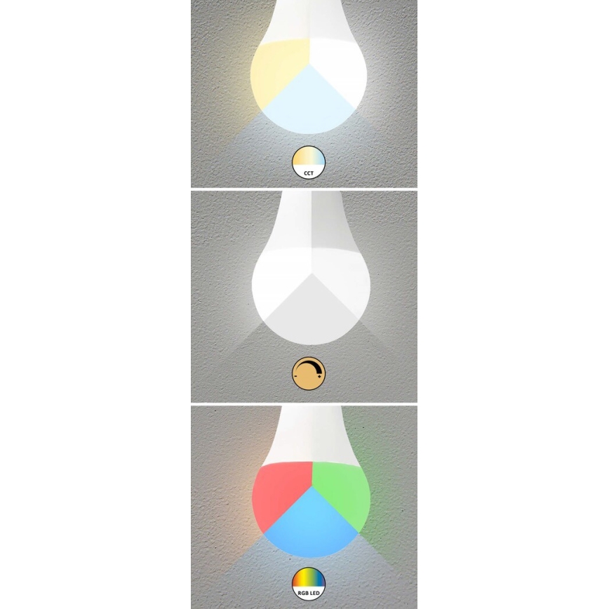 Rabalux - Lâmpada LED RGB com regulação C37 E14/5W/230V Wi-Fi 3000-6500K