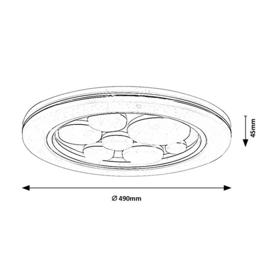 Rabalux - Iluminação de teto LED LED/36W/230V diâmetro 49 cm