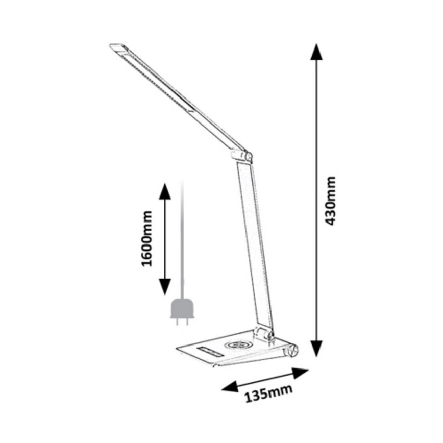 Rabalux - Candeeiro de mesa LED com regulação LED/13W/230V 2800-5000K