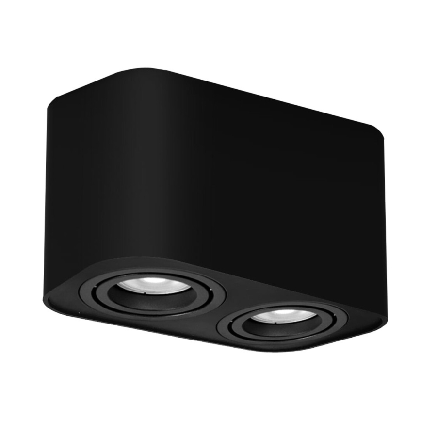 Rabalux - Foco 2xGU10/42W/230V preto