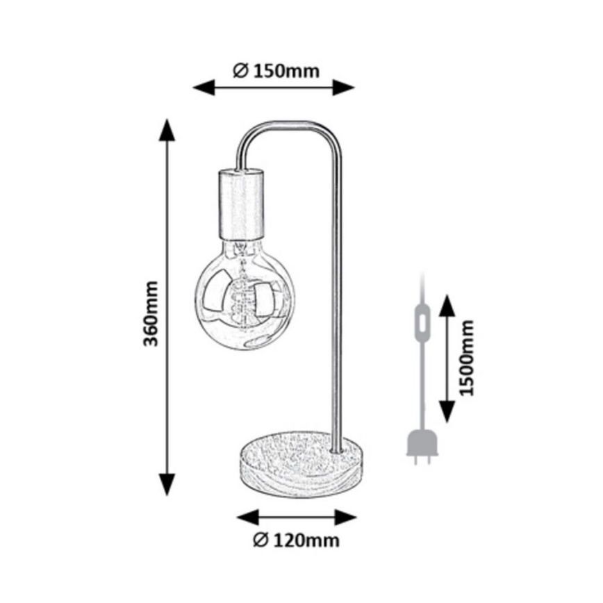 Rabalux - Candeeiro de mesa 1xE27/40W/230V