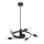 Rabalux 2098 - Candelabro integrado CARLY 5xE27/15W/230V preto antigo