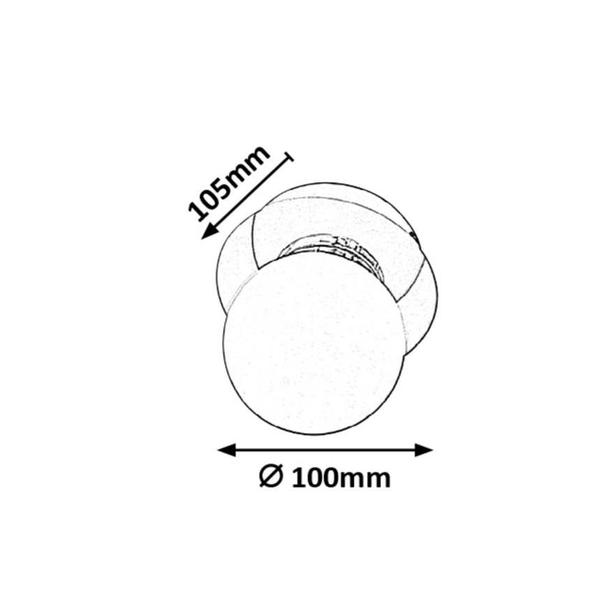 Rabalux - Luz de parede para casa de banho 1xG9/28W/230V IP44