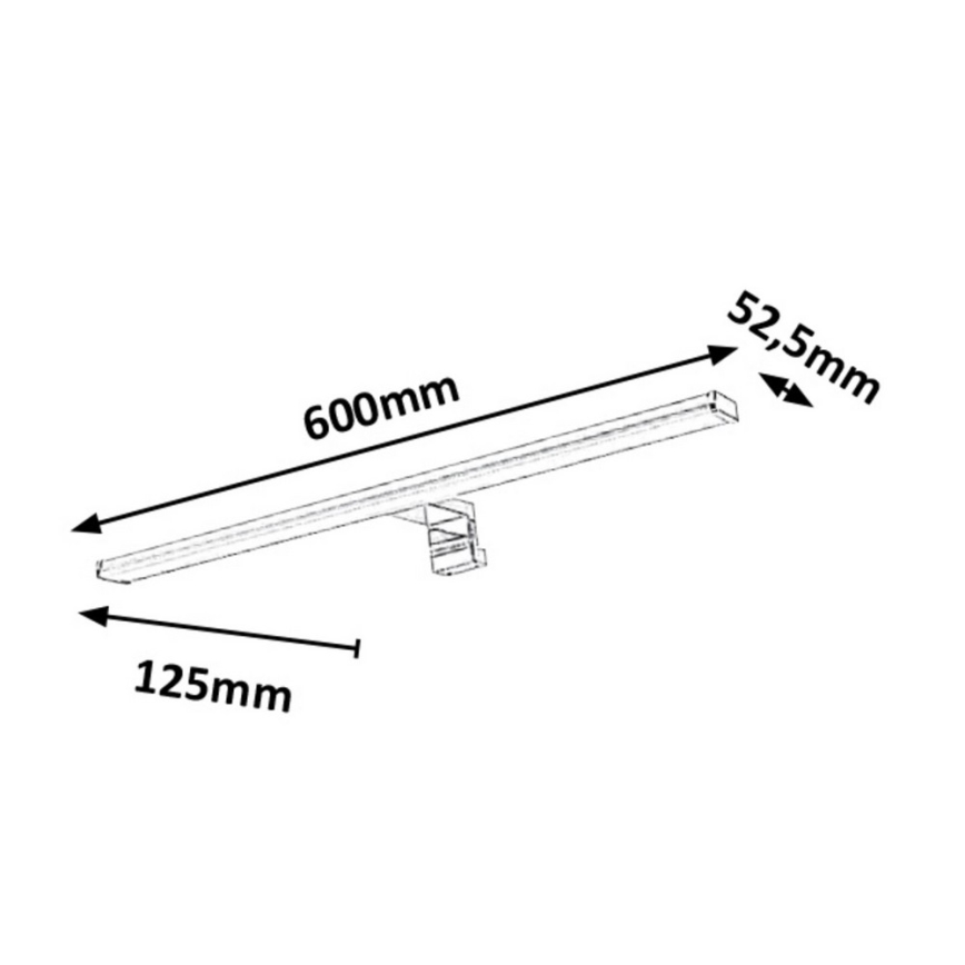 Rabalux - Luz de espelho de casa de banho LED LED/12W/230V 60cm IP44