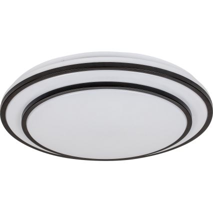 Rabalux - Iluminação de teto LED com regulação LED/40W/230V 3000-6500K preta + controlo remoto