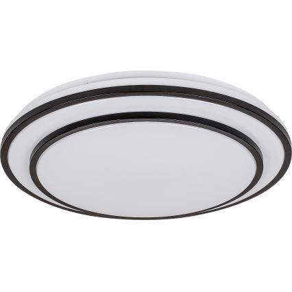 Rabalux - Iluminação de teto LED com regulação LED/40W/230V 3000-6500K preta + controlo remoto