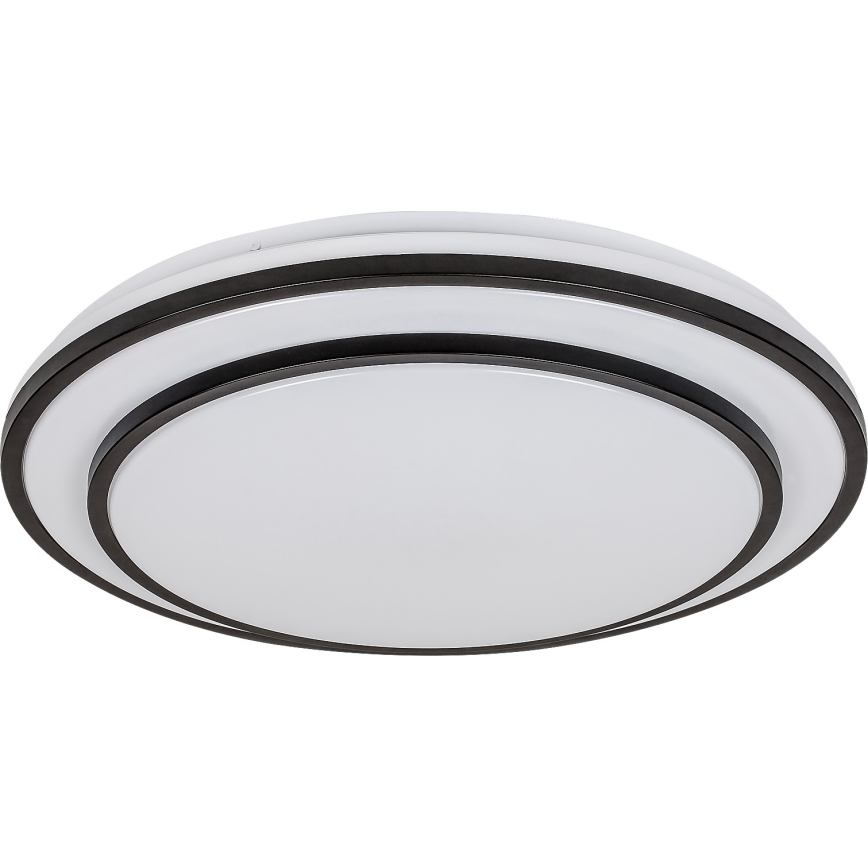 Rabalux - Iluminação de teto LED com regulação LED/40W/230V 3000-6500K preta + controlo remoto