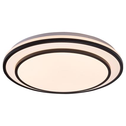 Rabalux - Iluminação de teto LED com regulação LED/40W/230V 3000-6500K preta + controlo remoto