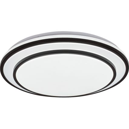 Rabalux - Iluminação de teto LED com regulação LED/40W/230V 3000-6500K preta + controlo remoto