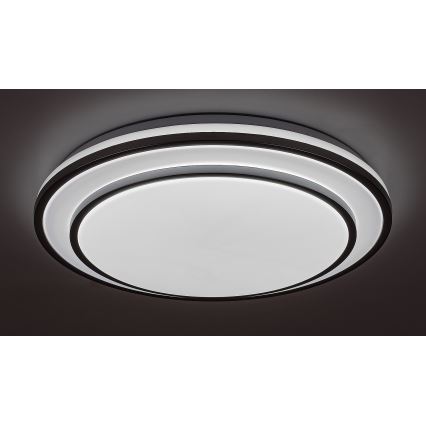 Rabalux - Iluminação de teto LED com regulação LED/40W/230V 3000-6500K prateada + controlo remoto