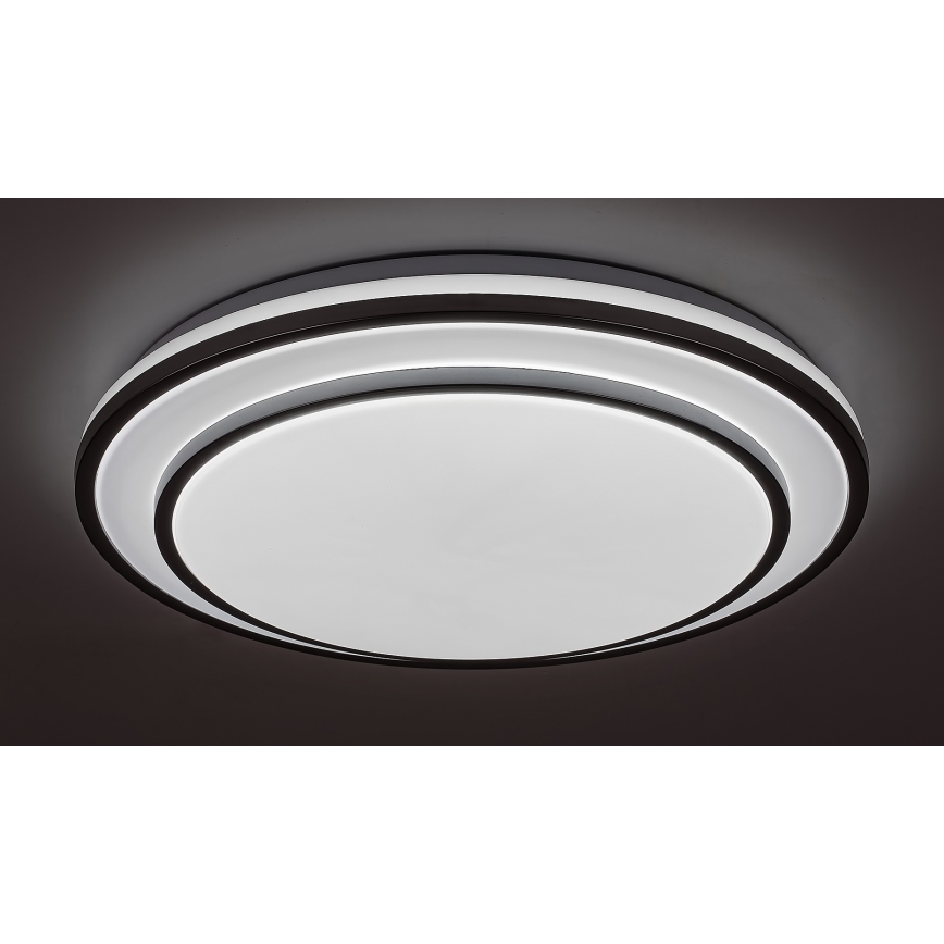 Rabalux - Iluminação de teto LED com regulação LED/40W/230V 3000-6500K prateada + controlo remoto
