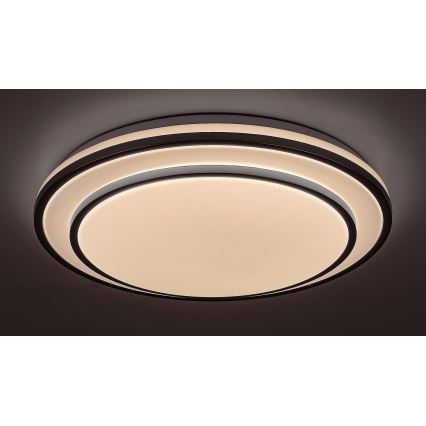 Rabalux - Iluminação de teto LED com regulação LED/40W/230V 3000-6500K prateada + controlo remoto