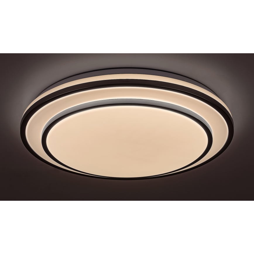 Rabalux - Iluminação de teto LED com regulação LED/40W/230V 3000-6500K prateada + controlo remoto