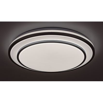 Rabalux - Iluminação de teto LED com regulação LED/40W/230V 3000-6500K prateada + controlo remoto