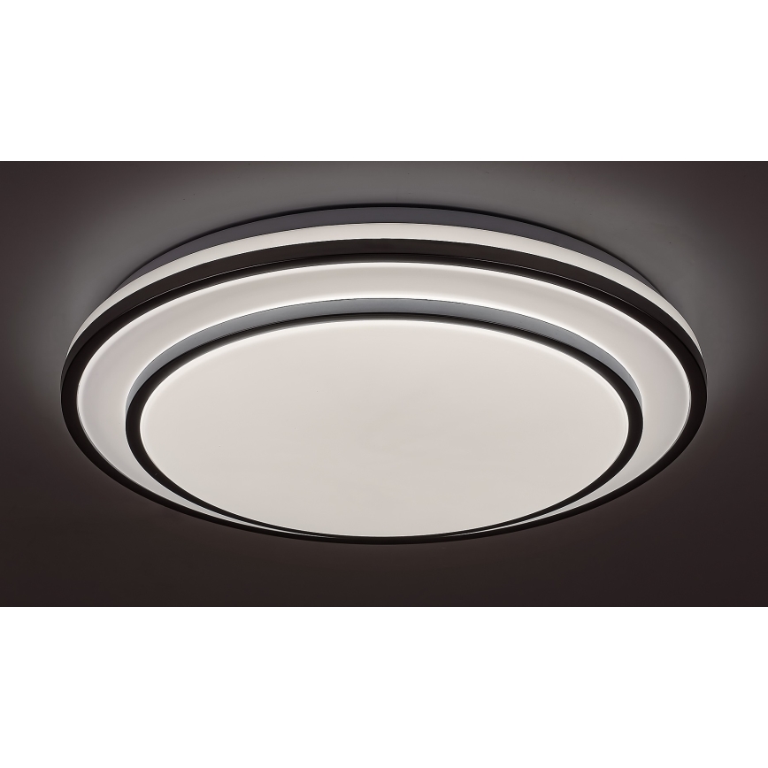Rabalux - Iluminação de teto LED com regulação LED/40W/230V 3000-6500K prateada + controlo remoto