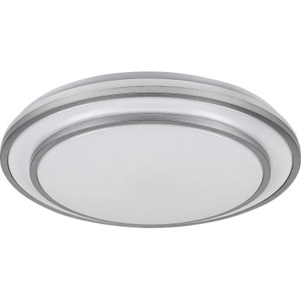 Rabalux - Iluminação de teto LED com regulação LED/40W/230V 3000-6500K prateada + controlo remoto