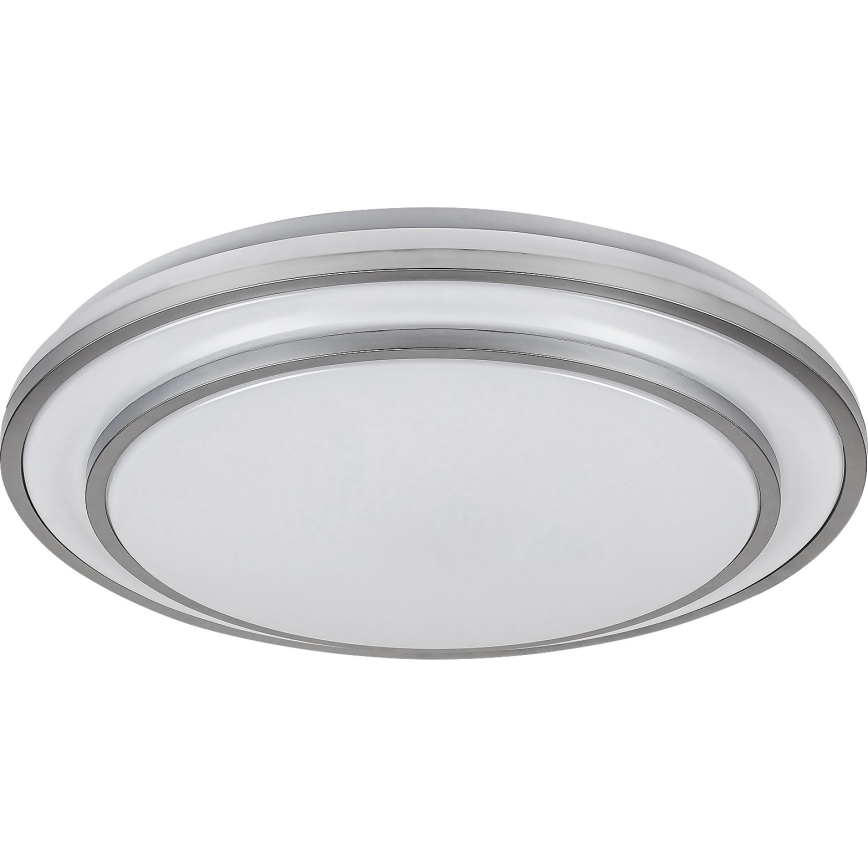 Rabalux - Iluminação de teto LED com regulação LED/40W/230V 3000-6500K prateada + controlo remoto