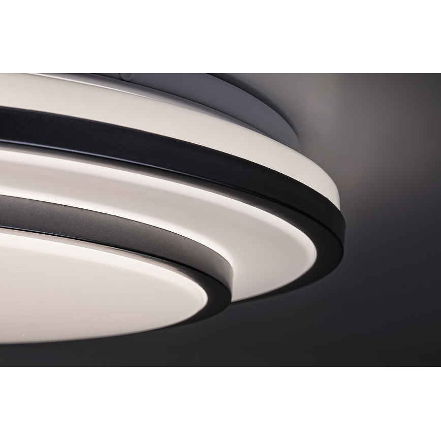 Rabalux - Iluminação de teto LED com regulação LED/40W/230V 3000-6500K prateada + controlo remoto