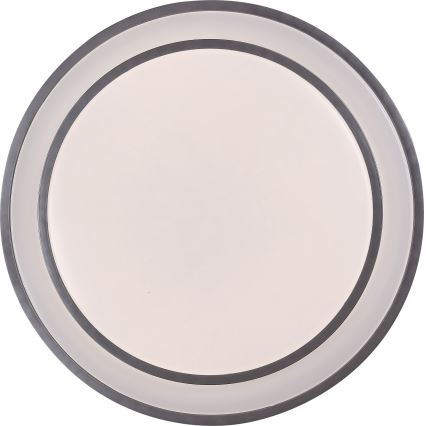 Rabalux - Iluminação de teto LED com regulação LED/40W/230V 3000-6500K prateada + controlo remoto