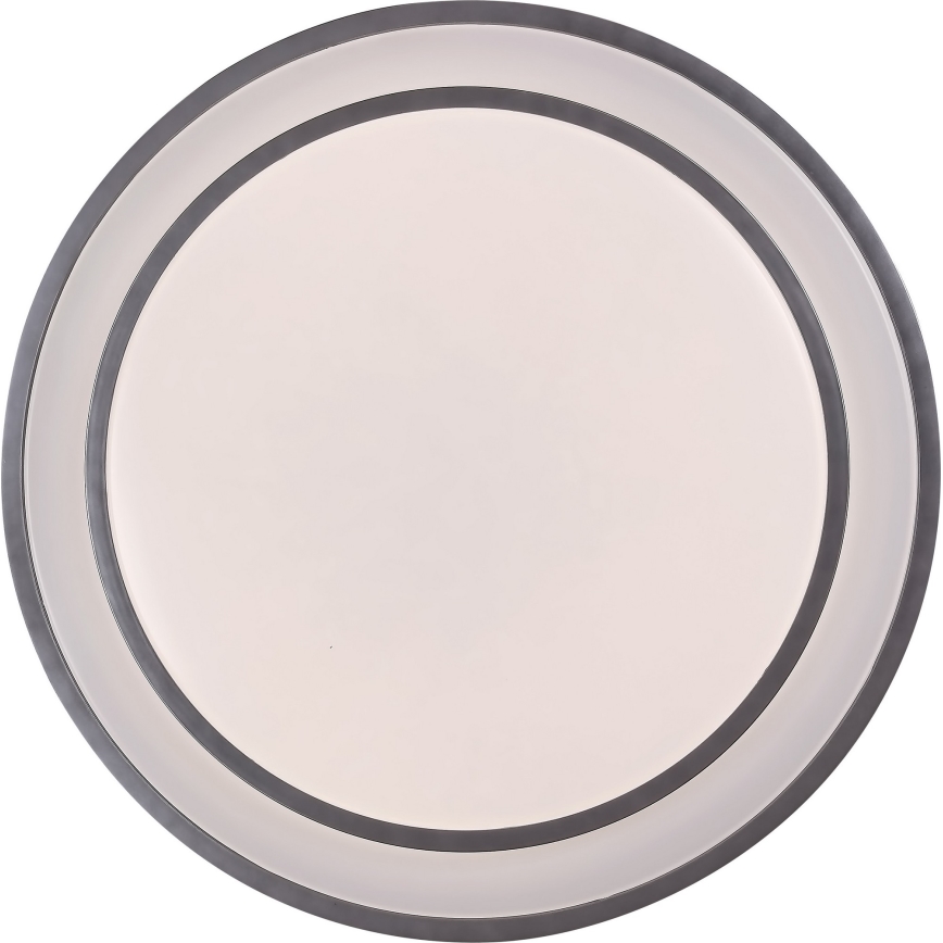 Rabalux - Iluminação de teto LED com regulação LED/40W/230V 3000-6500K prateada + controlo remoto