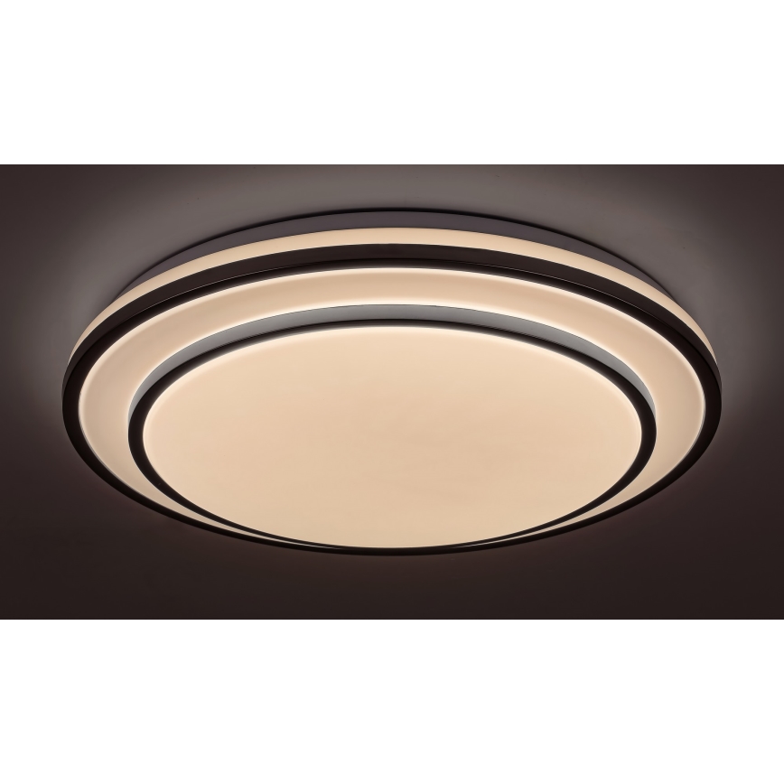 Rabalux - Iluminação de teto LED com regulação LED/40W/230V 3000-6500K prateada + controlo remoto