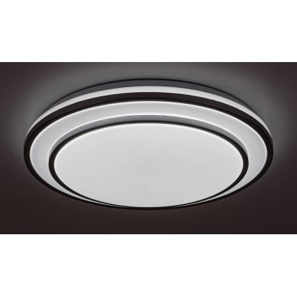 Rabalux - Iluminação de teto LED com regulação LED/40W/230V 3000-6500K prateada + controlo remoto