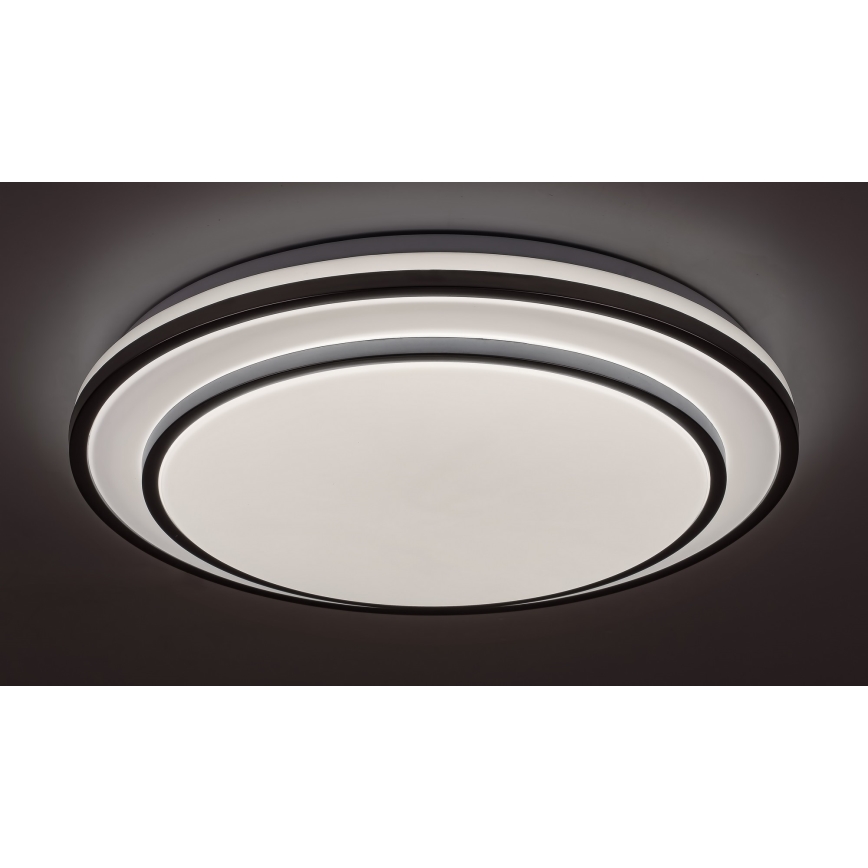 Rabalux - Iluminação de teto LED com regulação LED/40W/230V 3000-6500K prateada + controlo remoto